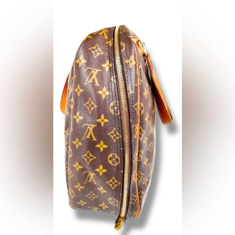 EUC Louis Vuitton LV Hand Bag Excursion Brown Monogram Classic Vintage UNISEX